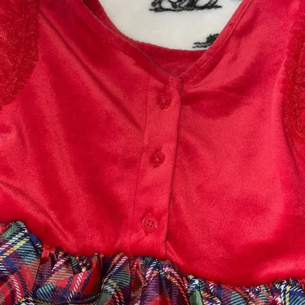 Barbie plaid toddler girl Christmas holiday party dress size 4T new with tags